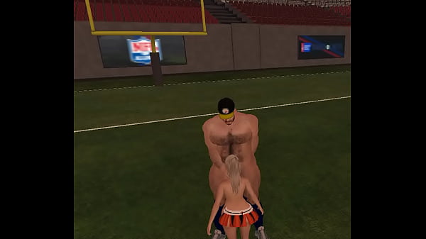 lucky cheerleader gets mouth full of huge football player’s cum