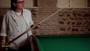 Lesbian sex on a pool table. She was shaking with orgasm.