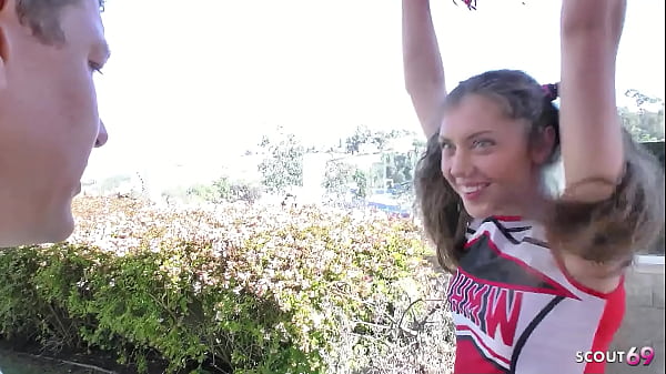 Petite Cheerleader Teen Elena Koshka tricked her older Coach to Fuck when home alone