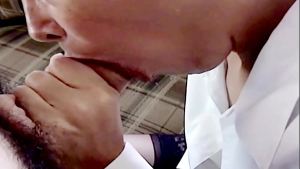 My first blowjob, which I gave to my stepbrother, and he came inside me.