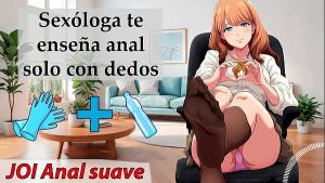 Aprende anal placentero solo con dedos. JOI en español.