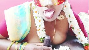Indian traditional Saree housewife cheating husband enjoyed husband’s father best blowjob Telugu dirty talks.