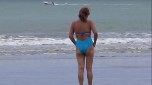 I come back from the beach excited and get fucked by my stepson after masturbating.