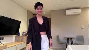 Petite Short Hair Teen Secretary Fucks her Boss – POV Sex