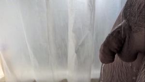 My dick taking a bath in slow motion
