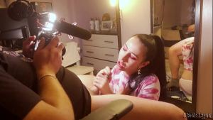 BTS – Vape and Blowjob From Stunning Cocksucker Black Lynn