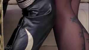 Anime lesbian bitches stretch their juicy anal holes