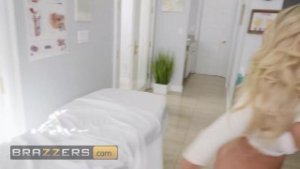 BRAZZERS – Pervy Blonde Doctor Kitana Montana Is An Expert At Collecting Men Sperm Samples