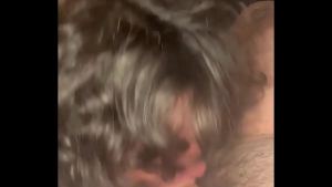 Hooker with a black eye sucks dick & gets fucked in public at night before taking a load in her mouth