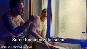 Inked Goth Anal Slut Nemesi Widow rough sloppy deepthorat, ass licking, ass destruction and piss drinking – BTS