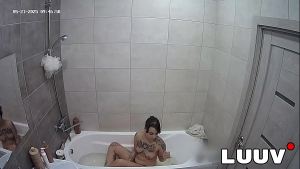 LUUV. Tattooed Emily films her real amateur, reality show while on a private video call