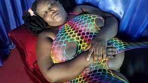 Sexxxy Ssbbw Thick pussy Bae relaxed dreaming about the DRILLING her husband’s small boy gave her last week!!!