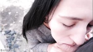 stuffed my neighbor’s mouth full of cock and cummed gallons into her mouth