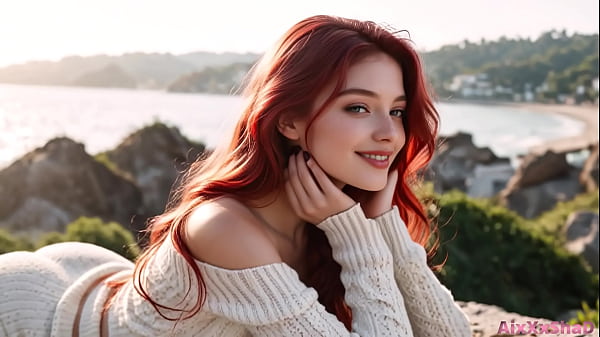 I met a beauty on a walk by the sea, fucked all her tight holes and came in her mouth[AI Generated]