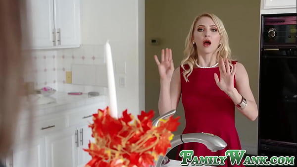 Classy MILF Alix Lynx rides stepsons dick reverse cowgirl