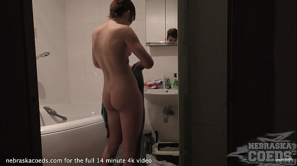 fly on the wall style voyeur video of hot girl just hanging out naked at home and masturbating