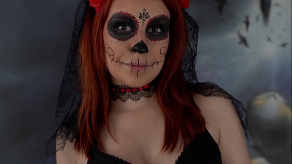 Haloween bride hard gangbang anal fuck