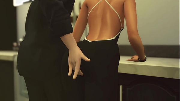 NO SOUND! This cutie shouldn’t have started cooking in such a costume!