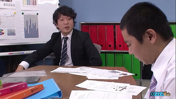 The sleazy boss wants to play with his secretary and make her blow his cock