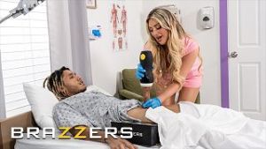 BRAZZERS – Kayley Gunner Gives Derek A Naughty Night Nurse Treatment Behind His Girlfriend’s Back