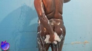 Chubby Sissy Showering