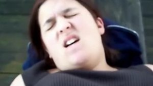 Fucking my chubby wife outside by the lake