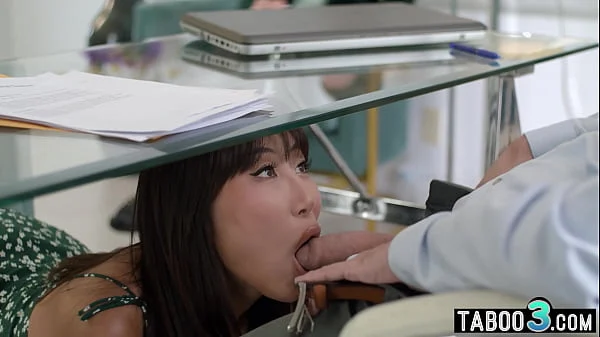 Asian MILF Nicole Doshi let her lawyer to fuck her exchange her inheritance