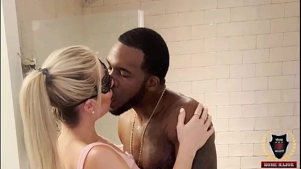 Seductive Cheerleader Kait Gets Pounded In The Shower By Rome Major!