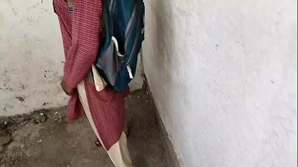 Desi village school girlfriend boyfriend real homemade fucking in Indian porn video