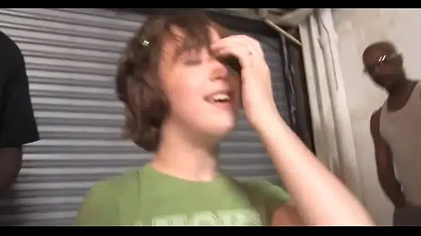 Goofy white girl in da Hood