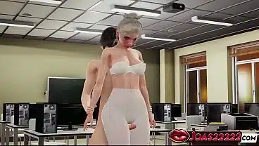 Hot Girl Victoria in White Rule34 Hentai – Thighjob Fetish in Pantyhose with Big Dick Teasing, Intense Standing Fuck with Tied Hands, POV Anal Piledriver Ending with Creampie