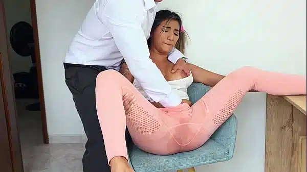 I can’t believe it! My stepdad found me masturbating and stuck his fingers in my pussy until I squirted with pleasure