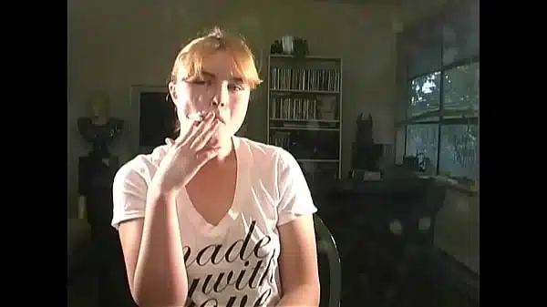 Katie 22 Yr Old Blonde SFW Non-Nude Smoking Clips