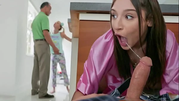 Sneaky Threesome at Parents’ House! – PervTeen