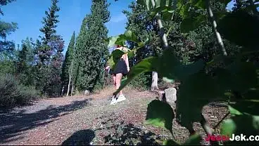 Spied on Girl Peeing in park then Risky Lick and Fucked her ASS JessiJek