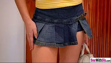 Stepsister Cheerleader Kait & BFF Juniper Ren share stepbrother big dick