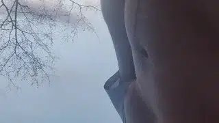 Almost caught in public jack off 💦