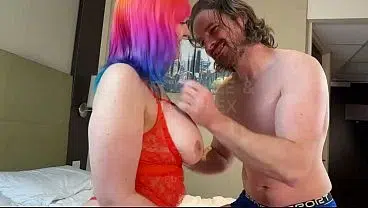 Bi Cuck Sucks Straight Guy While He Fucks His Wife