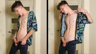 Big Dick Teen Boy & First CUM AFTER 14 DAYS ABSTINENCES / Massive Cock / School boy / Naughty / Hard