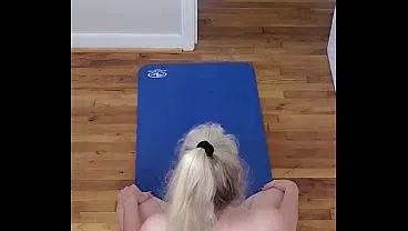 Jerkoff To Hot MILF Doing Naked Yoga!