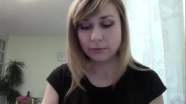 Milena Blonde Babe Chats on Webcam in Non-Nude SFW Clip