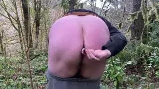 Near highway butt plug insertion, lube fart