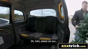 Rear Seat Fucking with Brazilian Hottie after Xmas Shopping