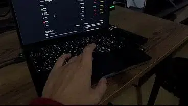 Stepdad fucks his cuckold stepson’s busty cheating girlfriend in front of him