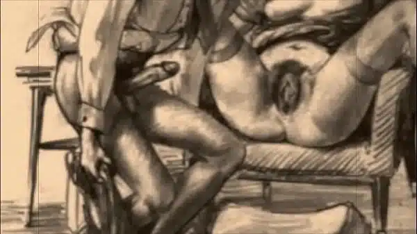 vintage erotic drawings