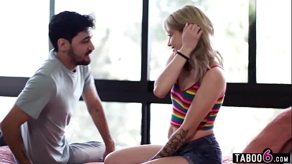 18 yo teen Lola Fae sneaks a guy into her room so they could have sex