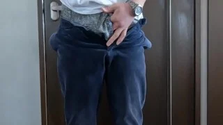 A Japanese man without a partner masturbates alone today.