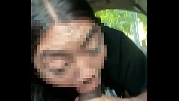 Asian giving head to BBC while driving