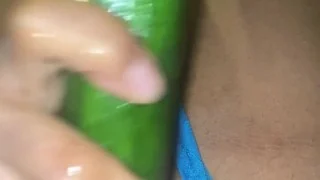 Big Cucumber Fuck Me Makes My Tight Ass Squirt Cum