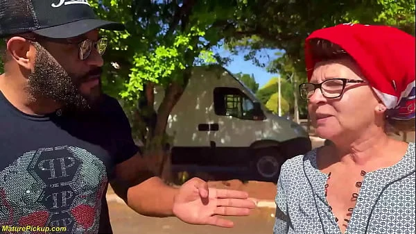 busty Mature picked up from street for BBC anal